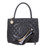 Chanel Medallion Tote | Black Caviar