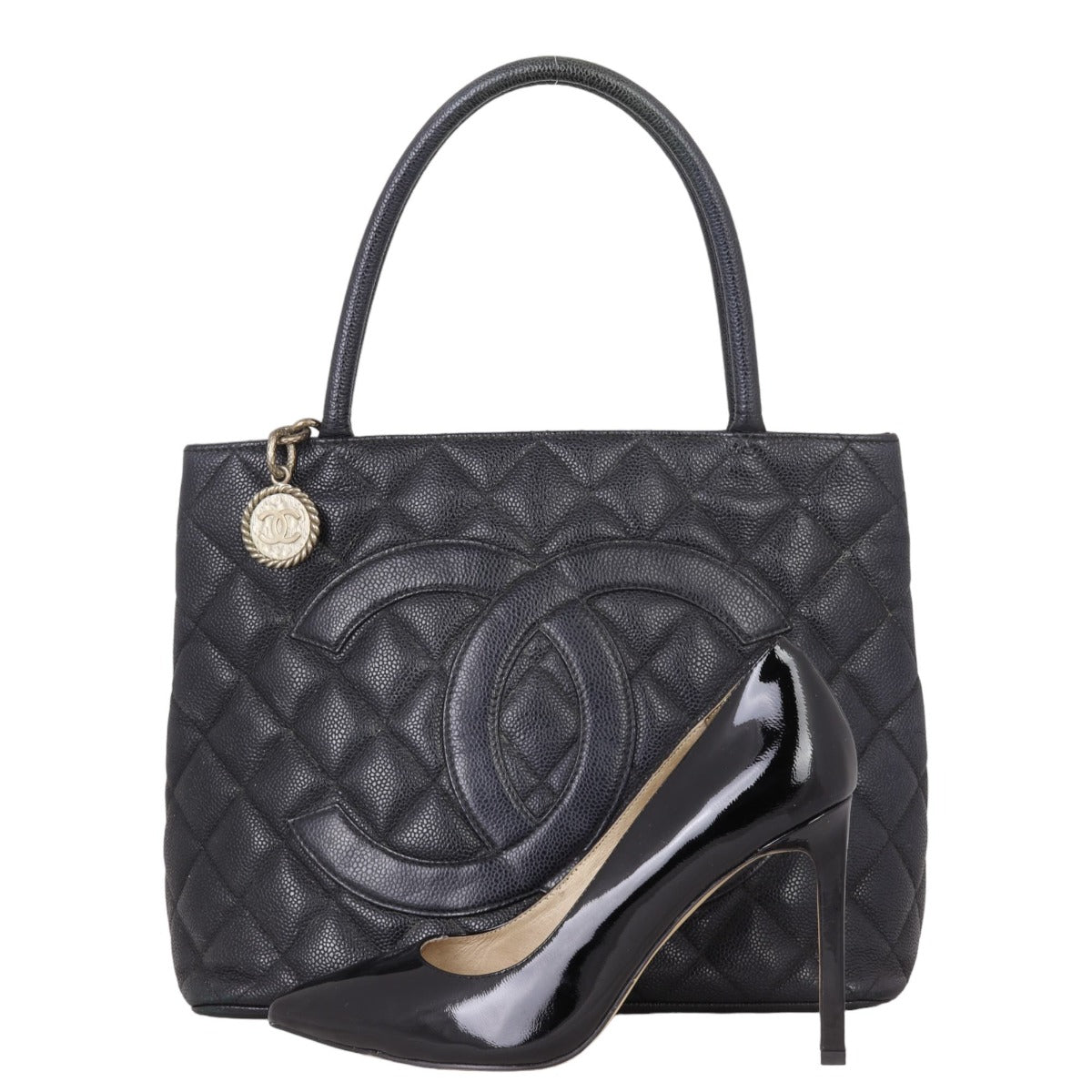 Chanel Medallion Tote | Black Caviar