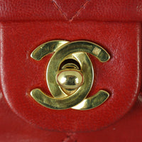 Chanel CC Vintage Flap Bag | Red