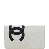 Chanel Ligne Cambon Yen Wallet | White