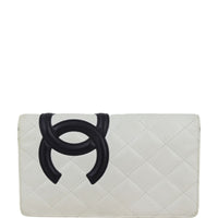 Chanel Ligne Cambon Yen Wallet | White