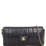 Chanel East-West Chocolate Bar Flap Bag | Black
