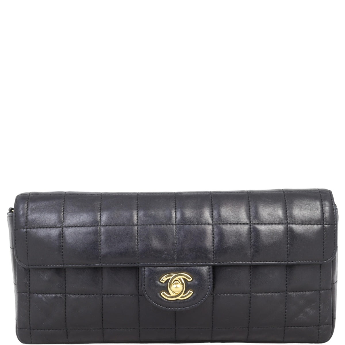 Chanel East-West Chocolate Bar Flap Bag | Black