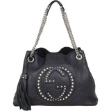 Gucci Soho Chain Shoulder Bag Studded Medium
