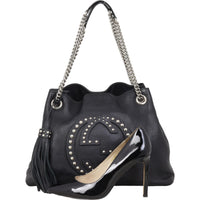 Gucci Soho Chain Shoulder Bag Studded Medium