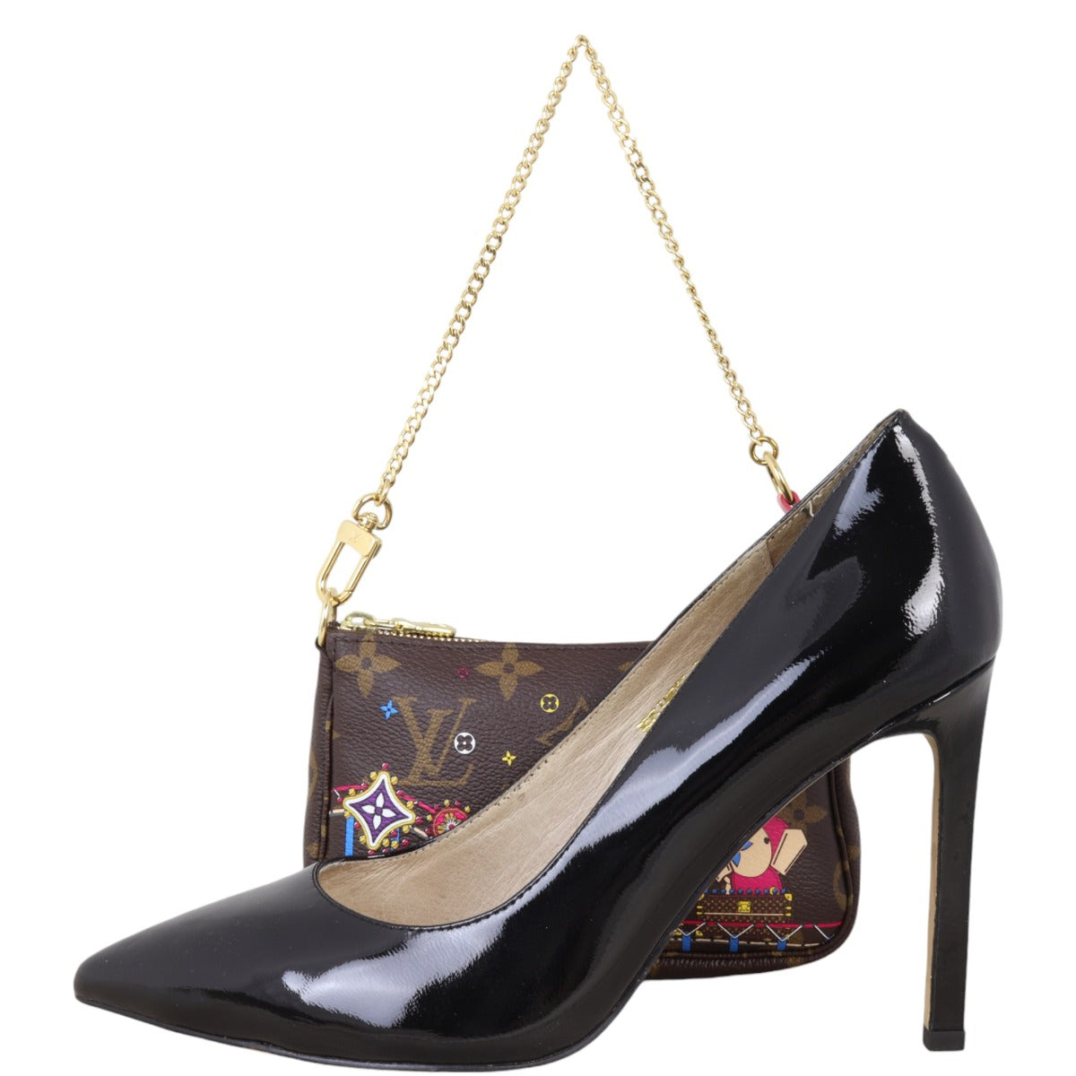 Louis Vuitton Mini Pochette Accessoires Monogram Vivienne Christmas Print 2020