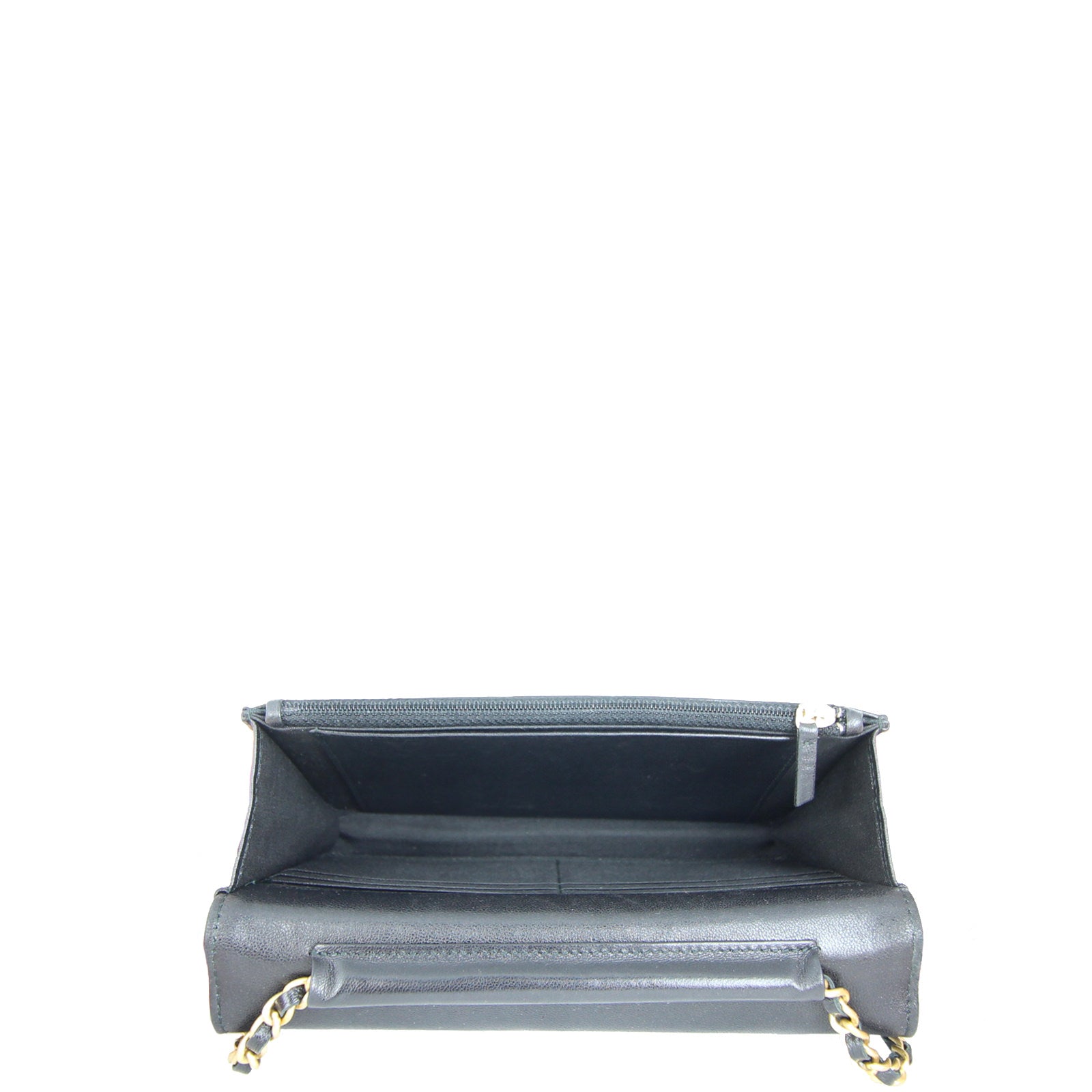 Chanel CC Envelope Wallet on Chain Interior