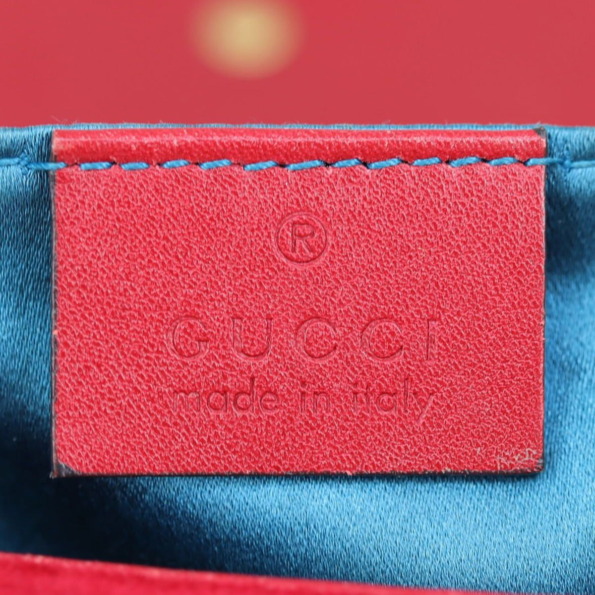 Gucci GG Marmont Velvet Mini Shoulder Bag Stamp
