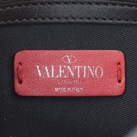 Valentino Rockstud Wristlet Flap Clutch – chevron stripes Stamp

