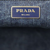 Prada Canapa Logo Tote Medium Denim Stamp
