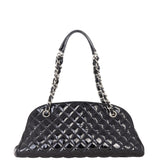 Chanel Just Mademoiselle Bowler Bag Medium Patent | Black