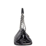 Chanel Just Mademoiselle Bowler Bag Medium Patent | Black