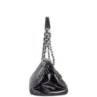 Chanel Just Mademoiselle Bowler Bag Medium Patent | Black