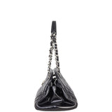 Chanel Just Mademoiselle Bowler Bag Medium Patent | Black