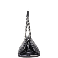 Chanel Just Mademoiselle Bowler Bag Medium Patent | Black