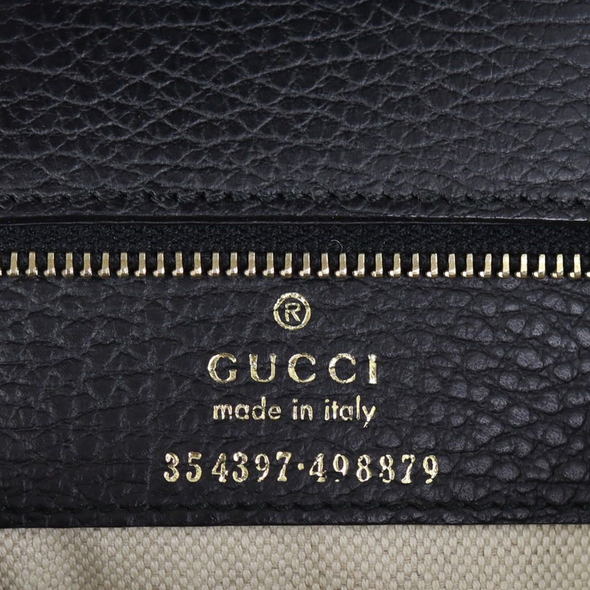 Gucci Swing Leather Tote Medium Stamp
