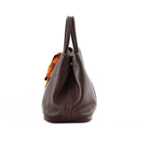 CHANEL Hermes Garden Party Tote Special Bolduc Model Chocolate
