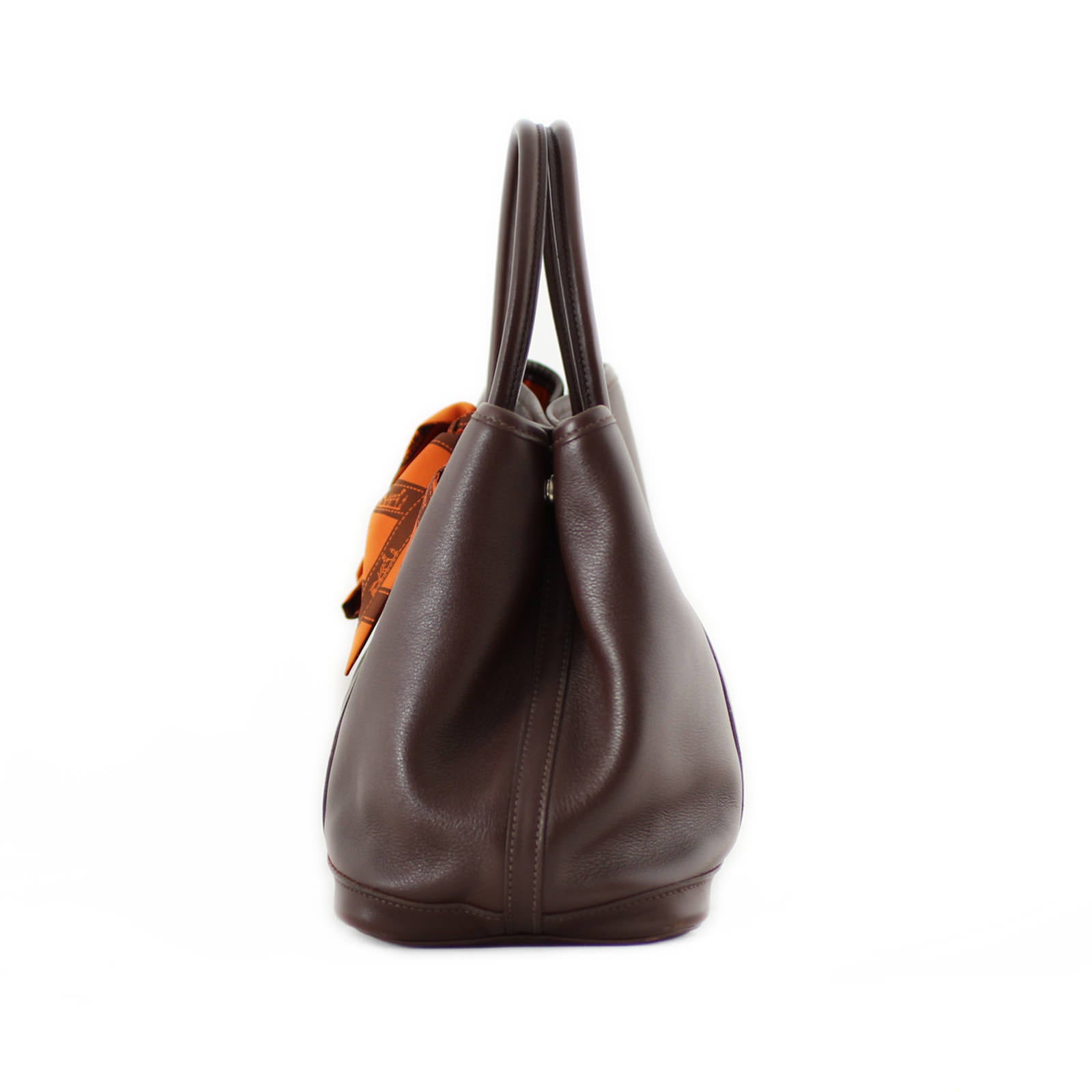 CHANEL Hermes Garden Party Tote Special Bolduc Model Chocolate