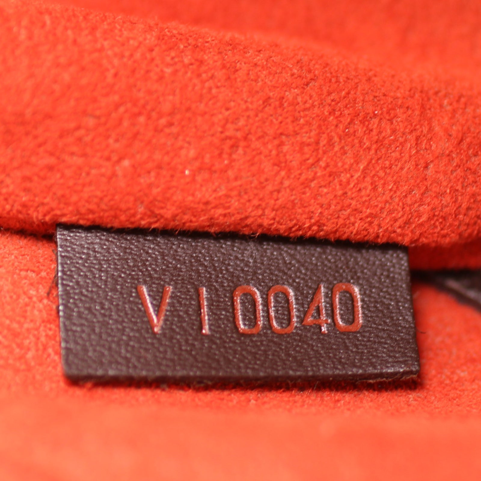 Louis Vuitton Damier Ebene Triana Serial Tag