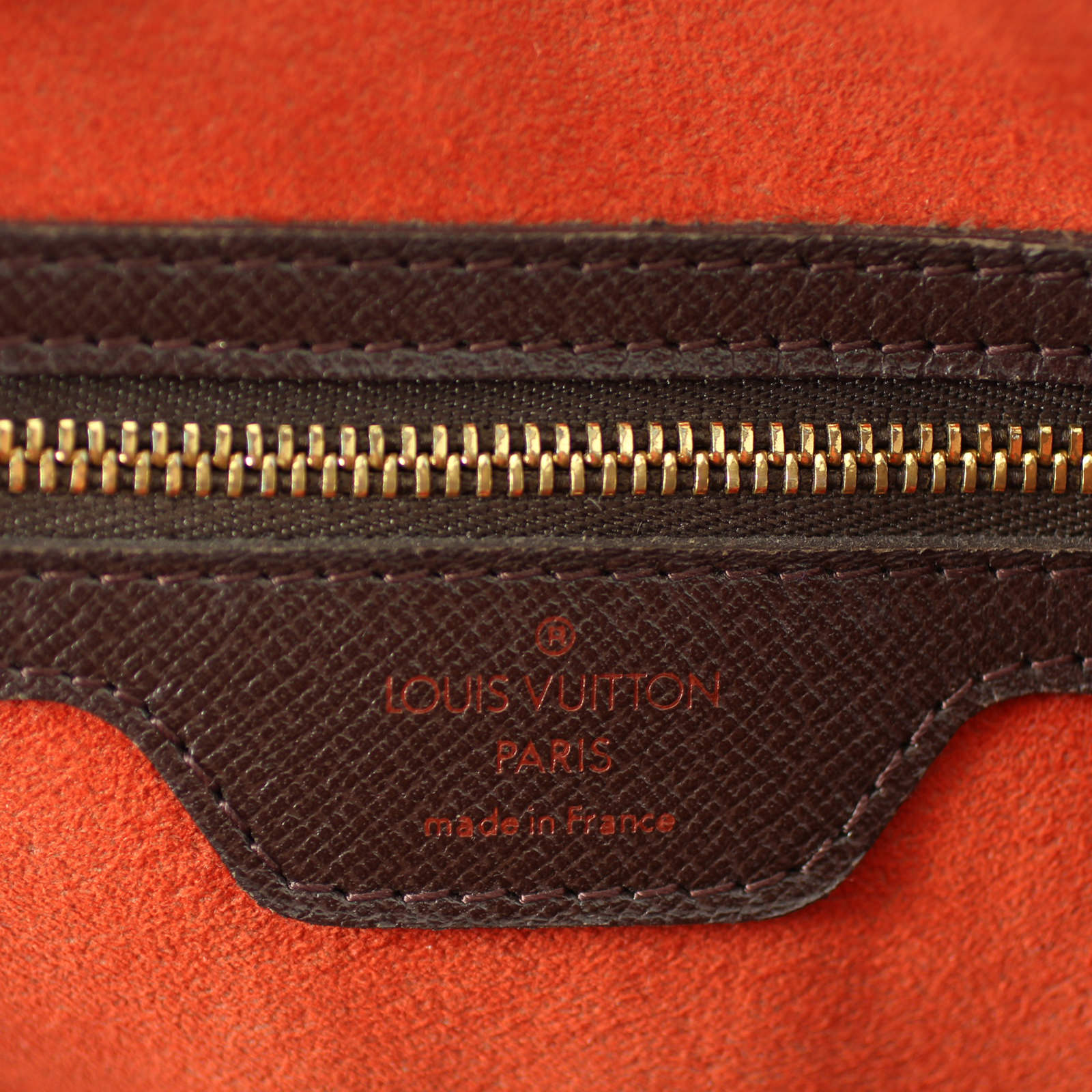 Louis Vuitton Damier Ebene Triana Heat Stamp