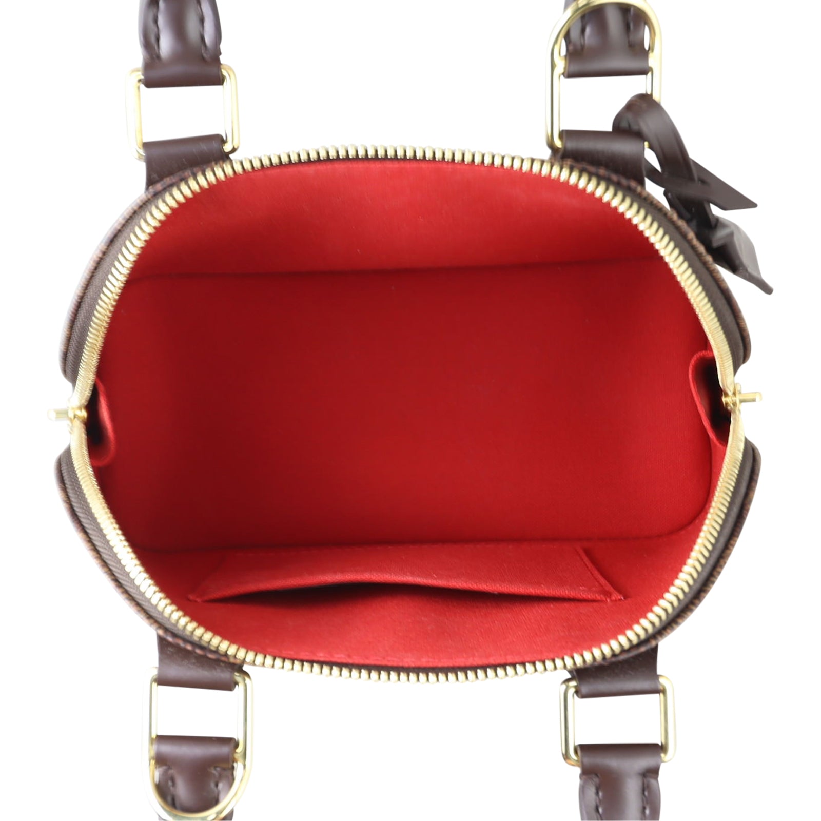 Louis Vuitton Alma BB Damier Ebene Whole interior