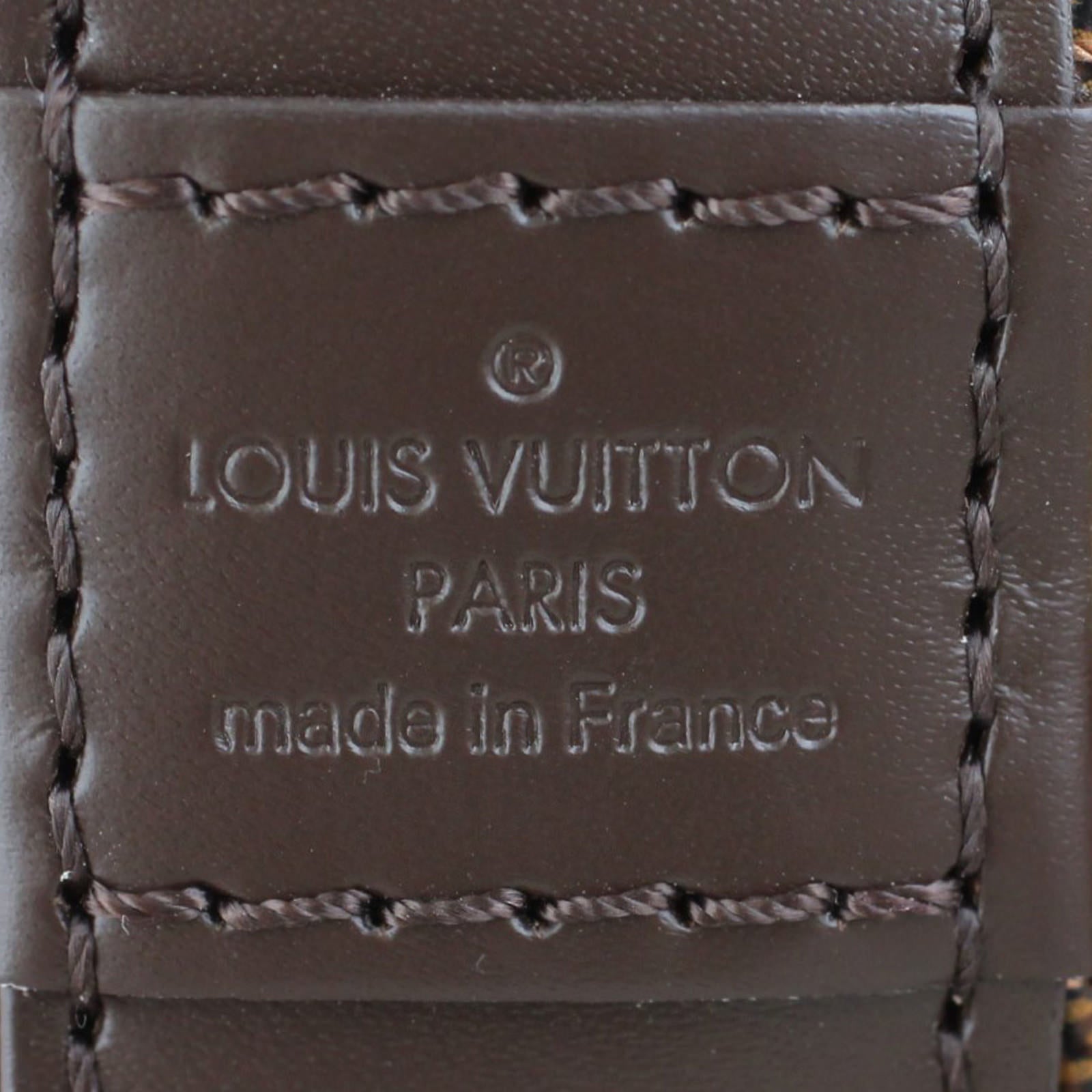 Louis Vuitton Alma BB Damier Ebene Stamp