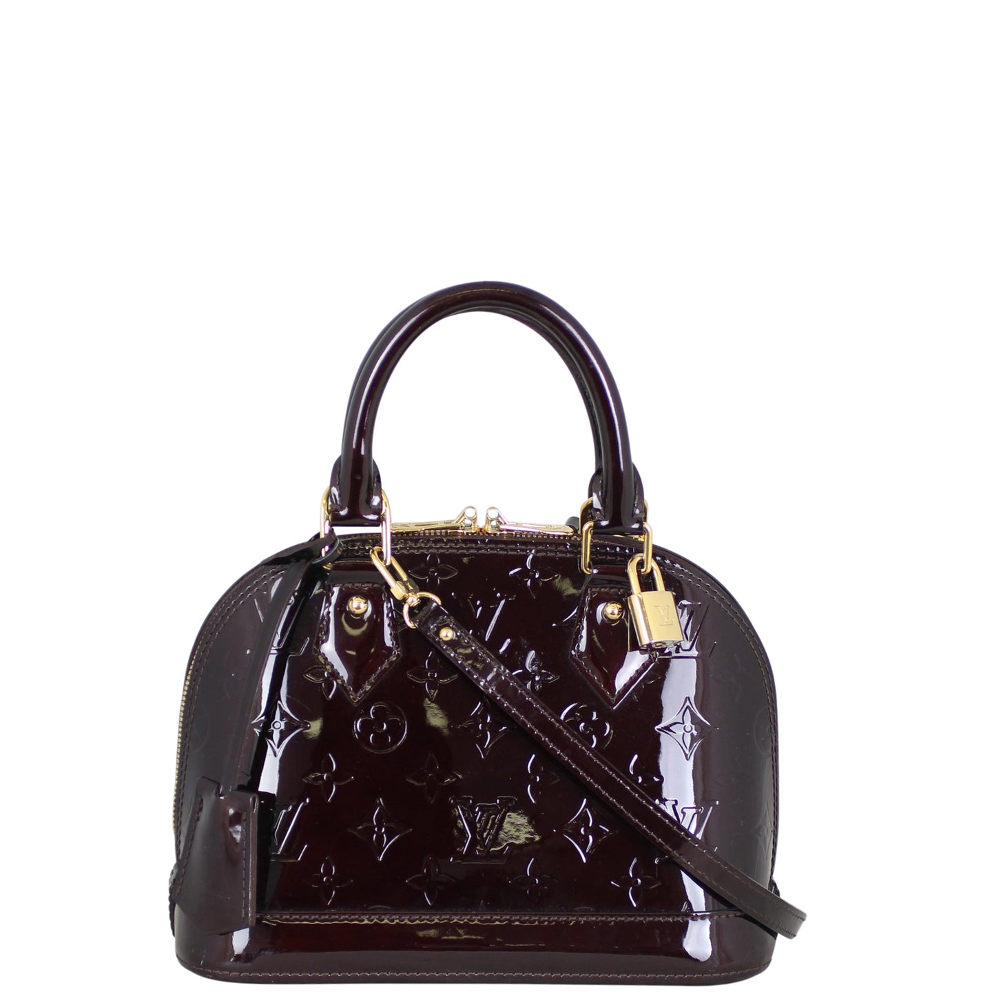 Louis Vuitton Alma BB Monogram Vernis Front