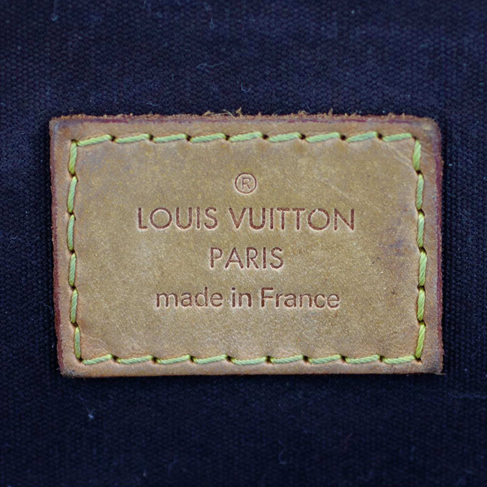 Louis Vuitton Alma GM Monogram Vernis Stamp