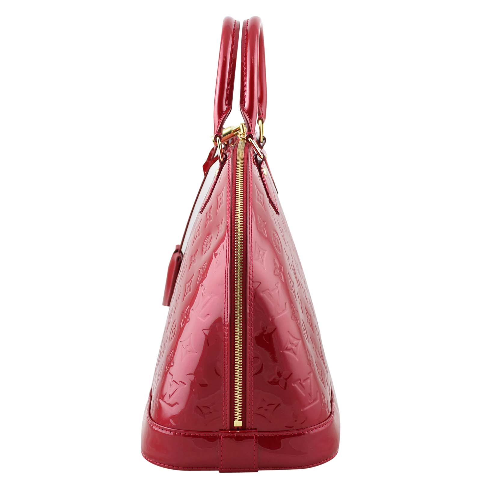 Louis Vuitton Alma MM Vernis Pomme d’Amour Right