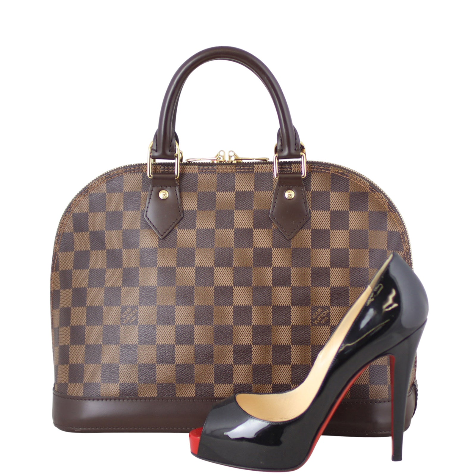 Louis Vuitton Alma PM Damier Ebene Scale