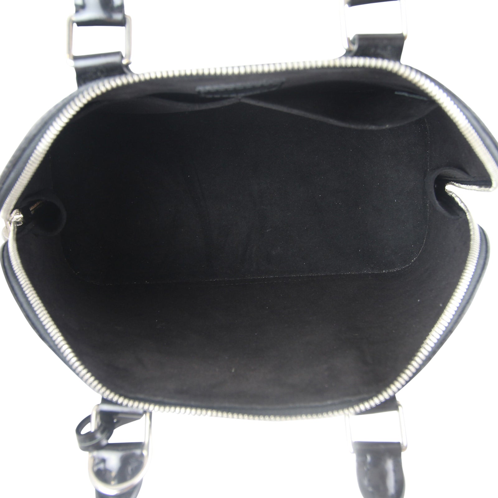 Louis Vuitton Alma PM Epi Electric Noir Bag Interior
