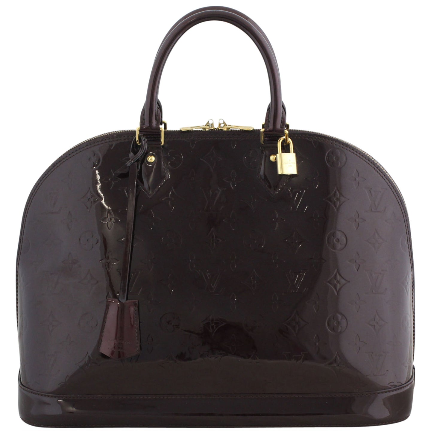 Louis Vuitton Alma GM Monogram Vernis Front