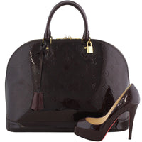 Louis Vuitton Alma GM Monogram Vernis Scale