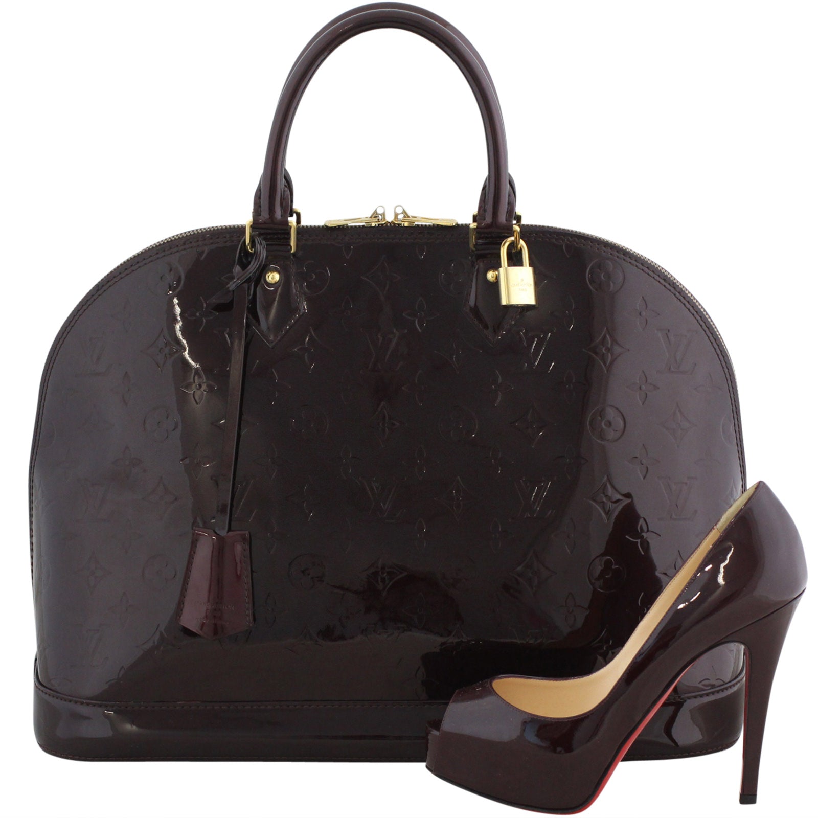 Louis Vuitton Alma GM Monogram Vernis Scale