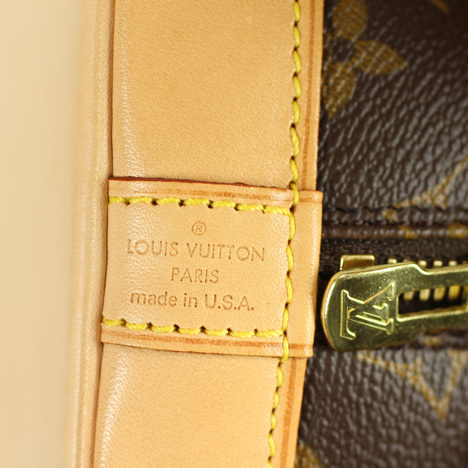Louis Vuitton Alma Monogram PM Stamp