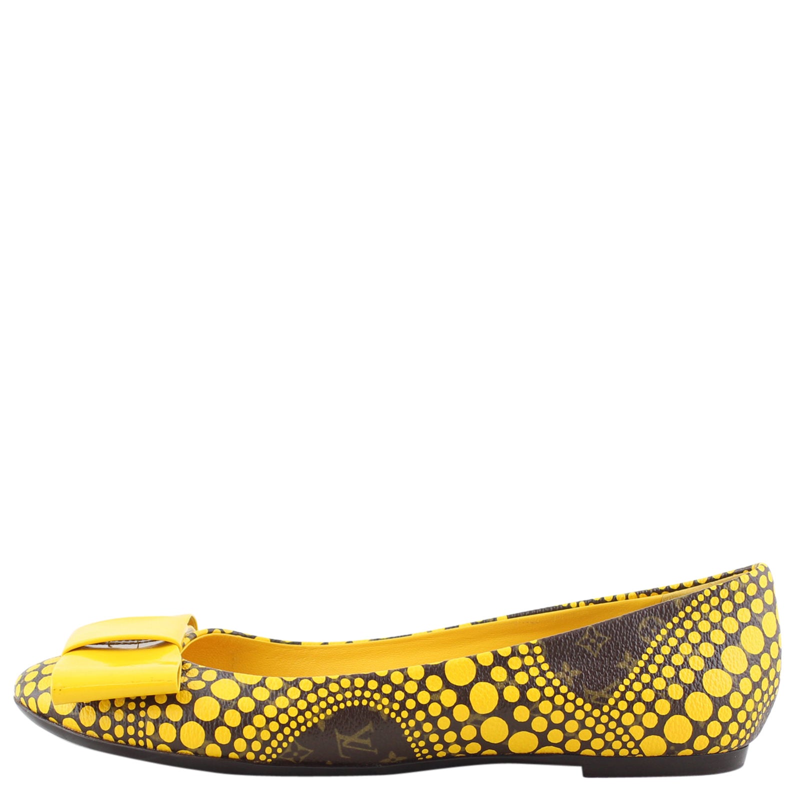 Louis Vuitton Monogram Yayoi Kusama Yellow Dots Flats Front