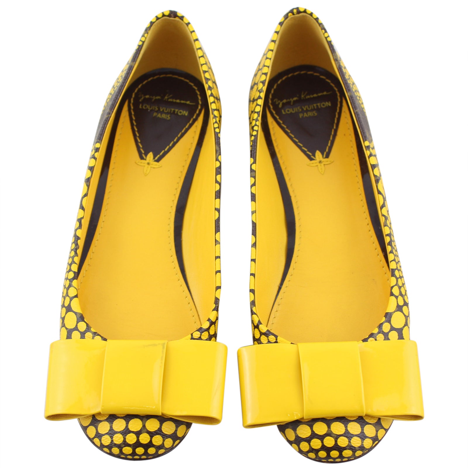 Louis Vuitton Monogram Yayoi Kusama Yellow Dots Flats Top