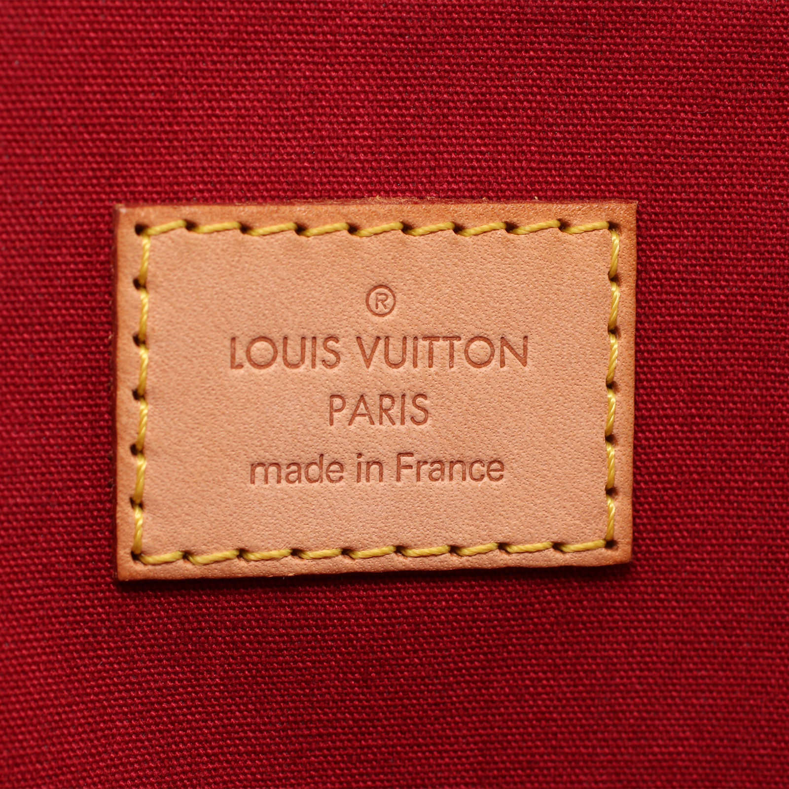 Louis Vuitton Bellevue Vernis GM Stamp
