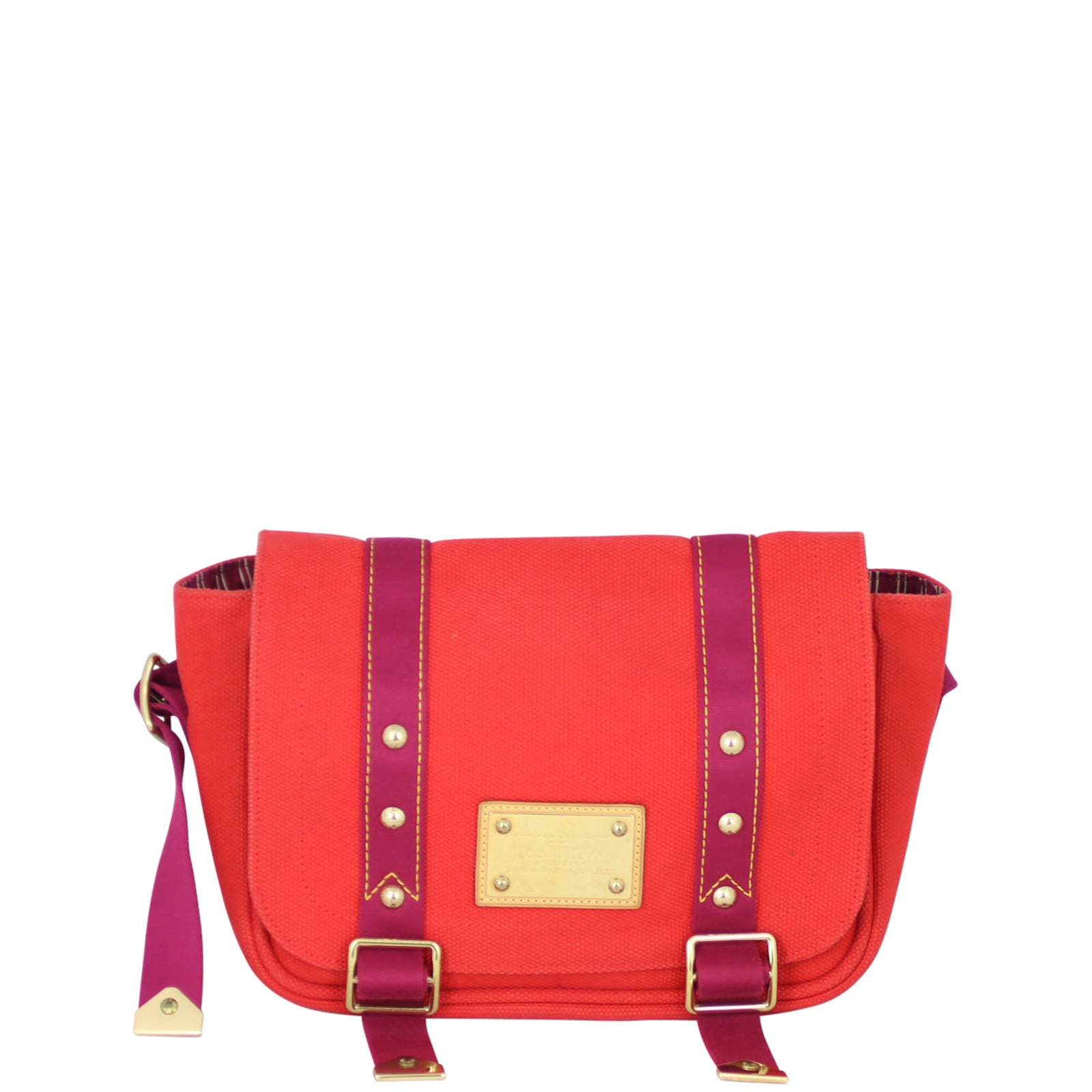 Louis Vuitton Besace PM Antigua Canvas Bag Front