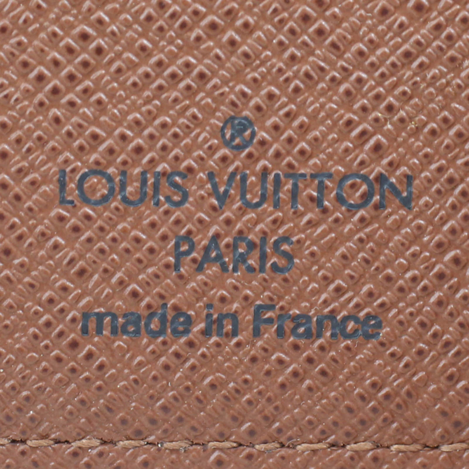 Louis Vuitton Brazza Wallet Monogram Stamp