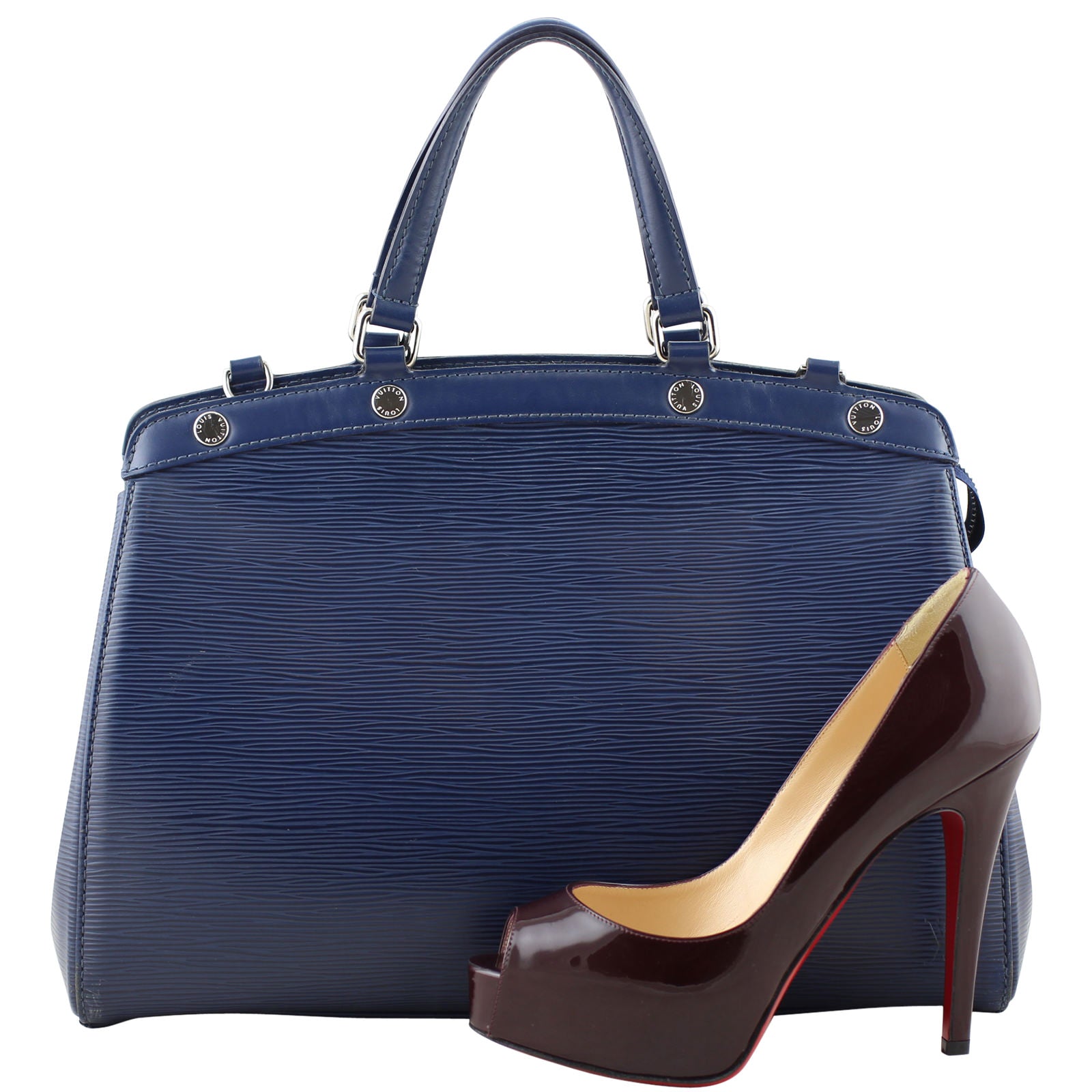 Louis Vuitton Brea MM Epi Indigo shoe
