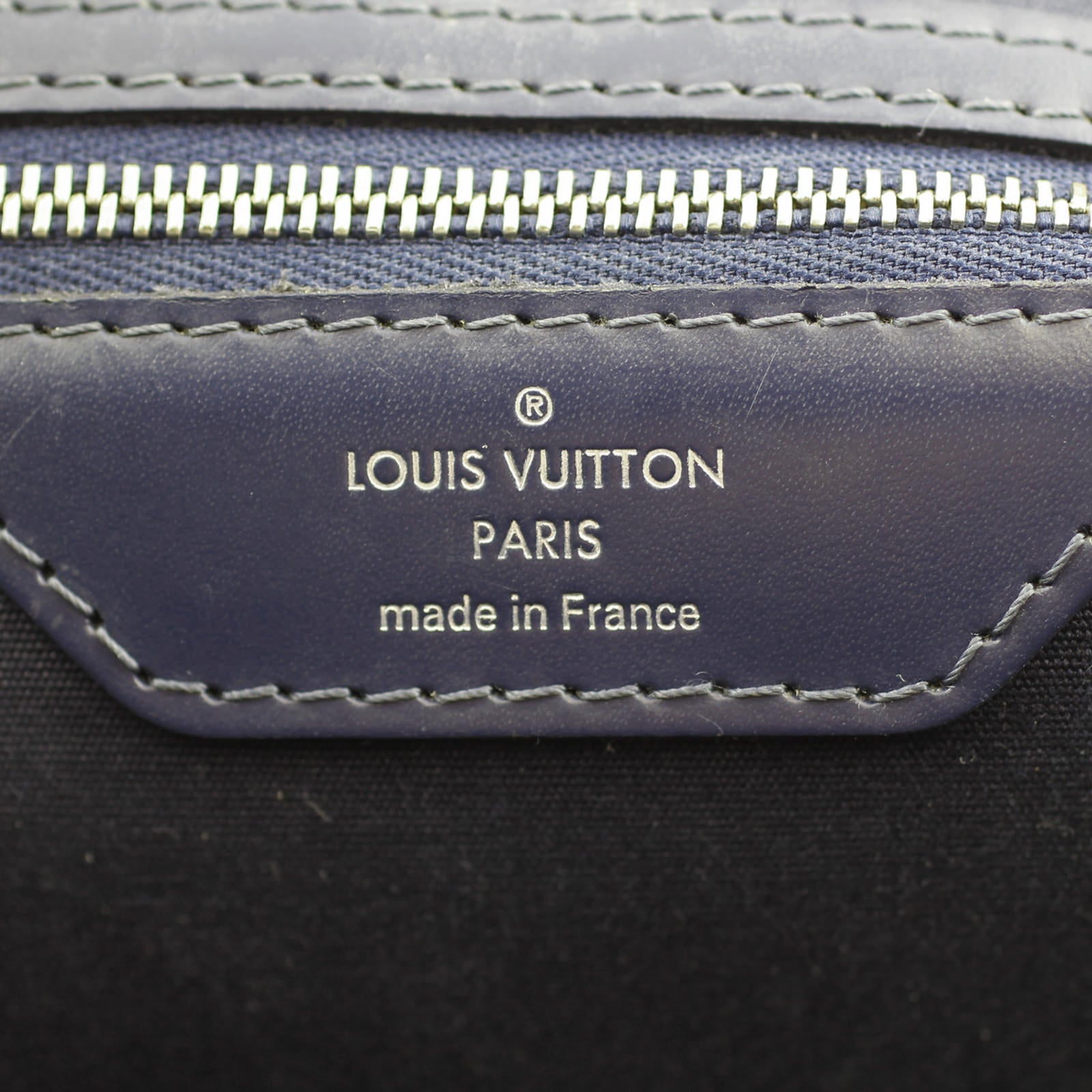 Louis Vuitton Brea MM Epi Indigo stamp