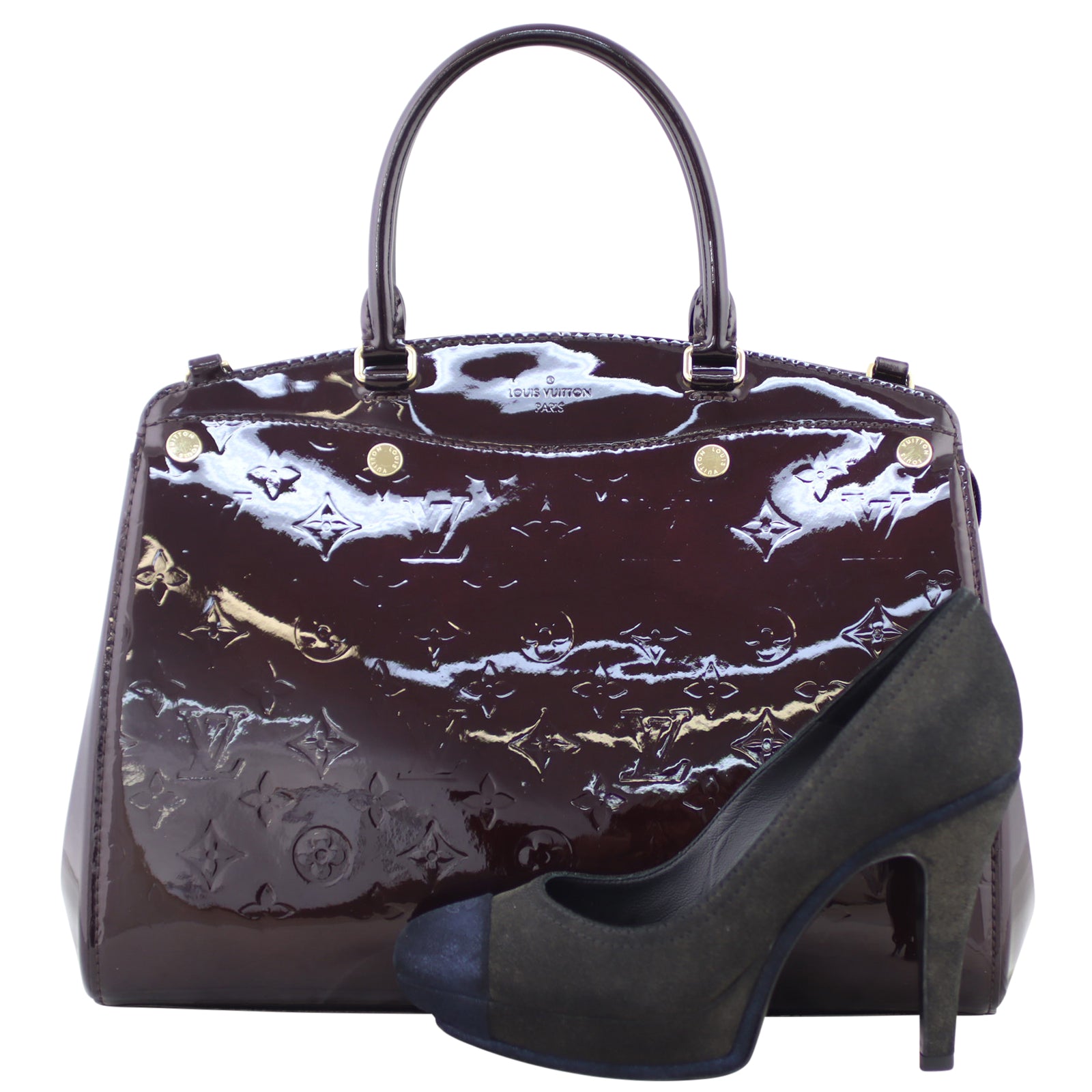 Louis Vuitton Brea MM Monogram Vernis