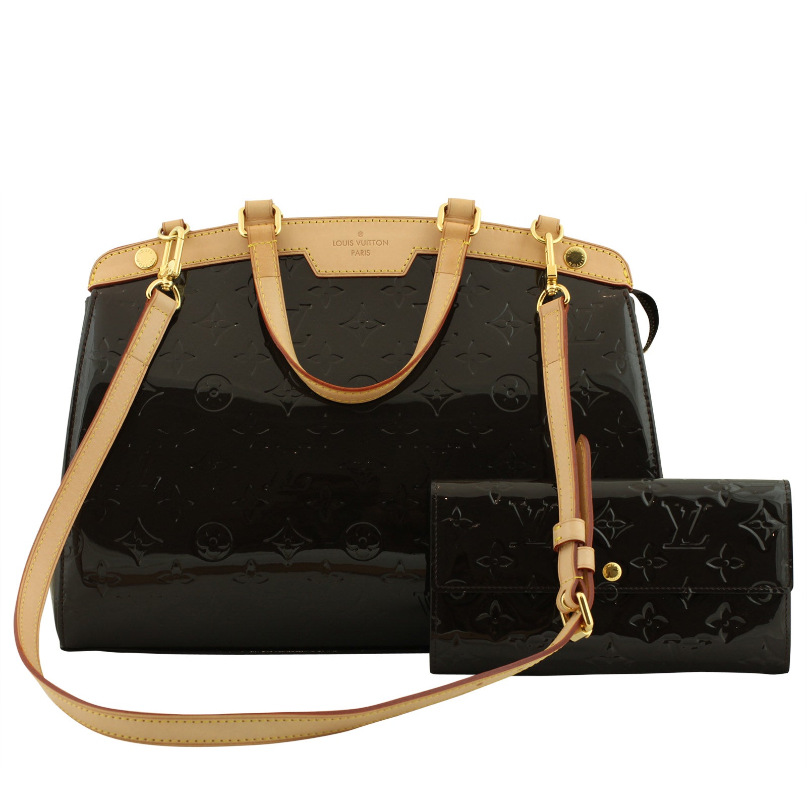 Louis Vuitton Brea Vernis MM Strap Pochette