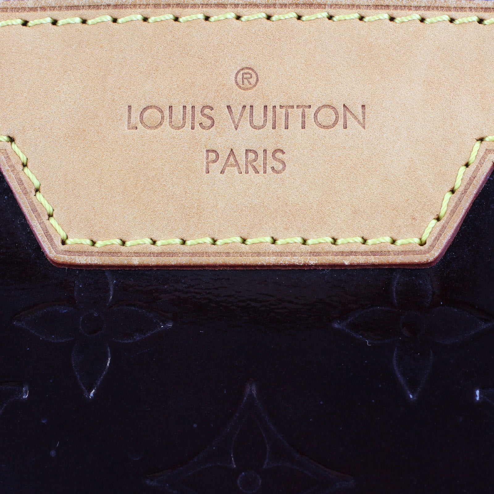 Louis Vuitton Brea MM Vernis Amarante Stamp