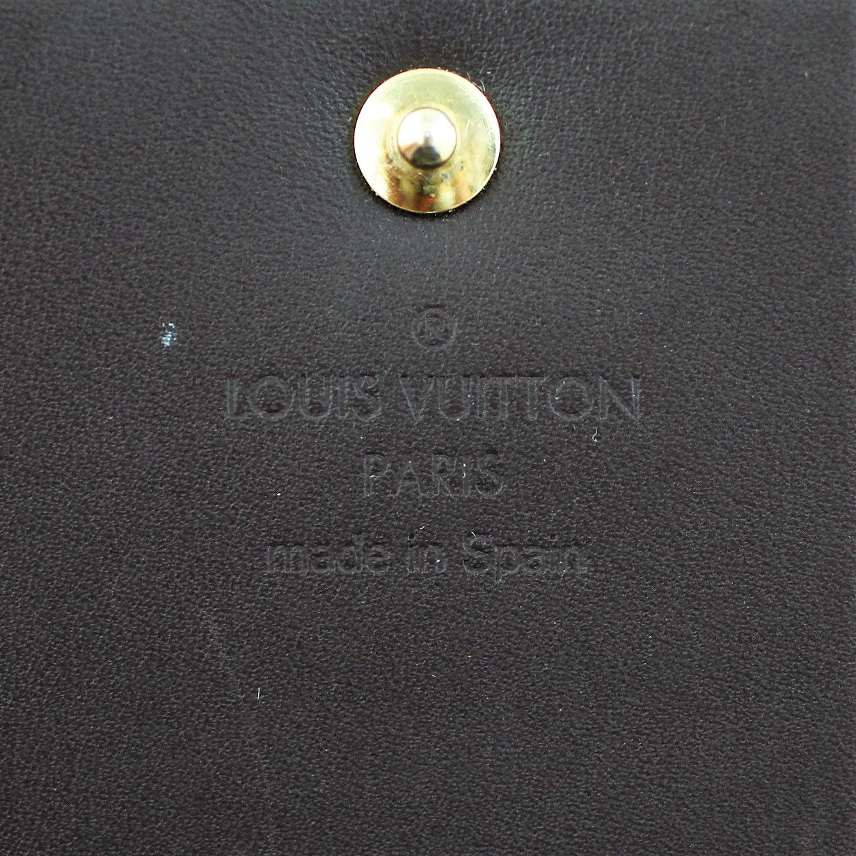 Louis Vuitton Business Card Holder Monogram Vernis Stamp