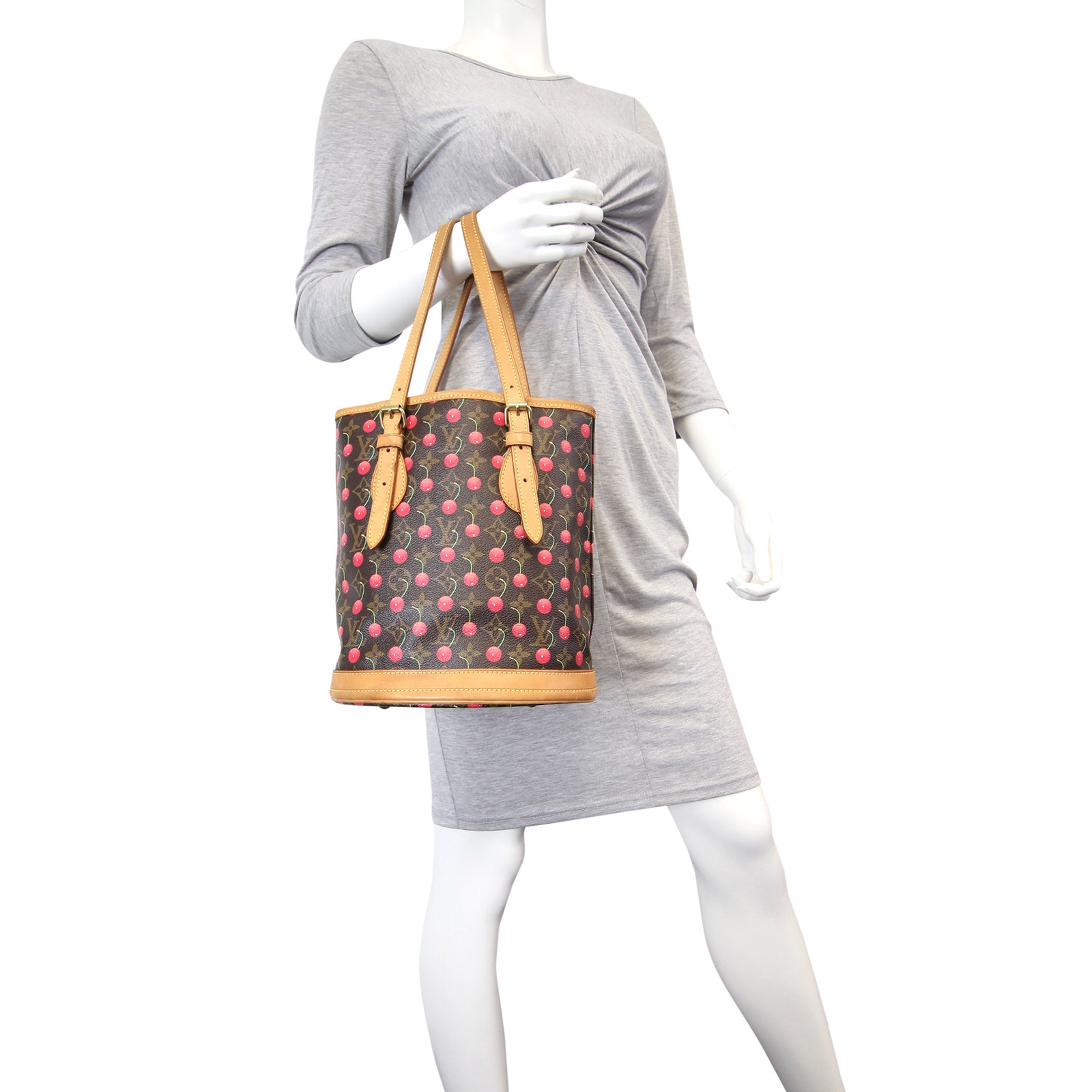 Louis Vuitton Cerises Petit Bucket Bag Mannequin