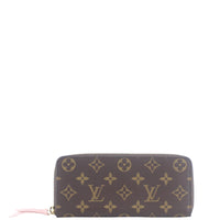 Louis Vuitton Clemence Rose Ballerine Wallet Front