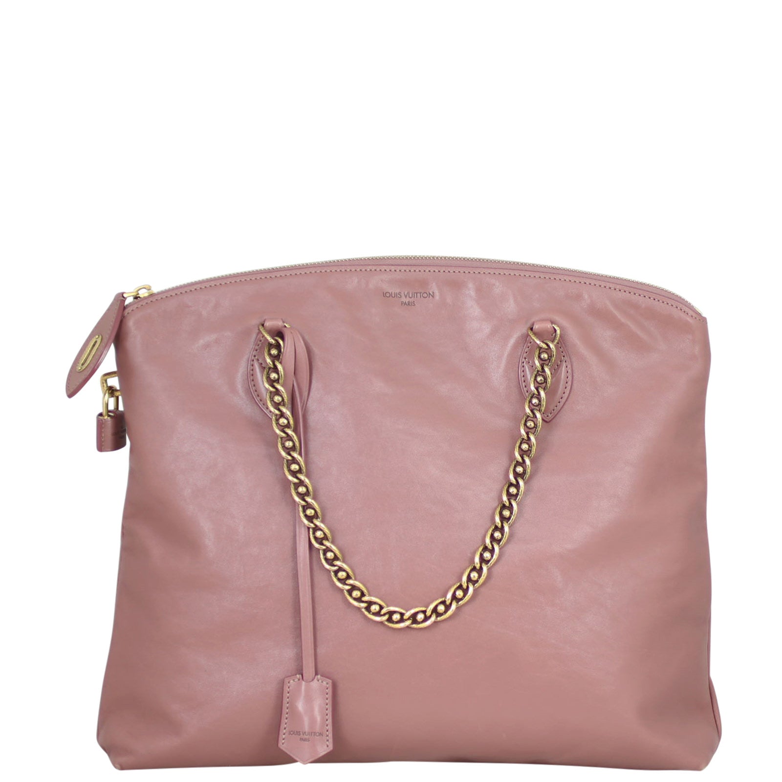 Louis Vuitton Cuir Boudoir Lockit Chain Shoulder Bag Front