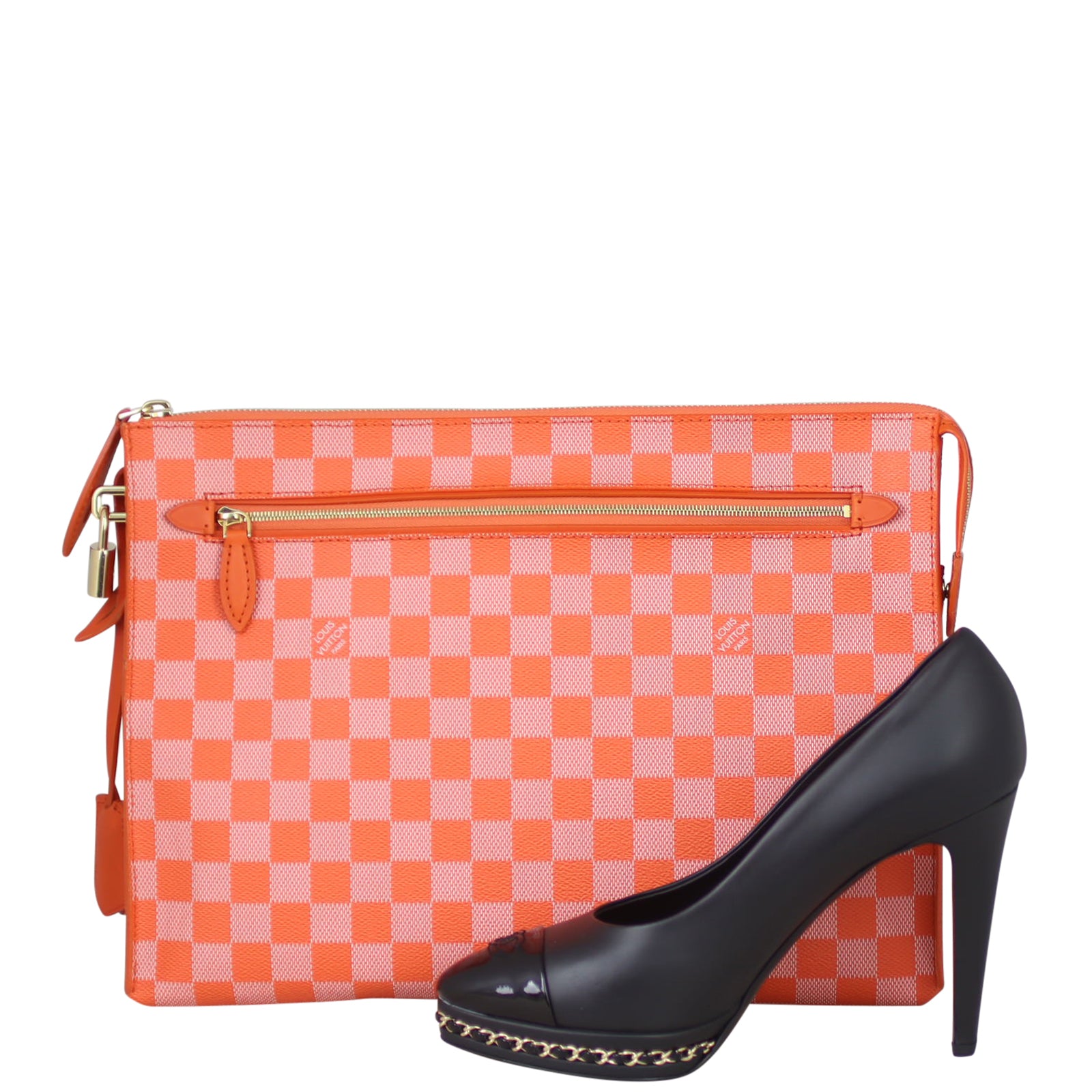 Louis Vuitton Damier Couleurs Kit Clutch Shoe
